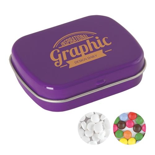 Klein snoepblikje donkerpaars