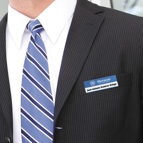 Naambadge blauw