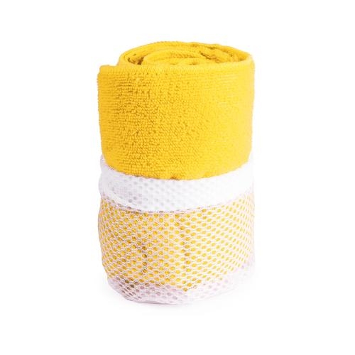 Absorberende handdoek geel