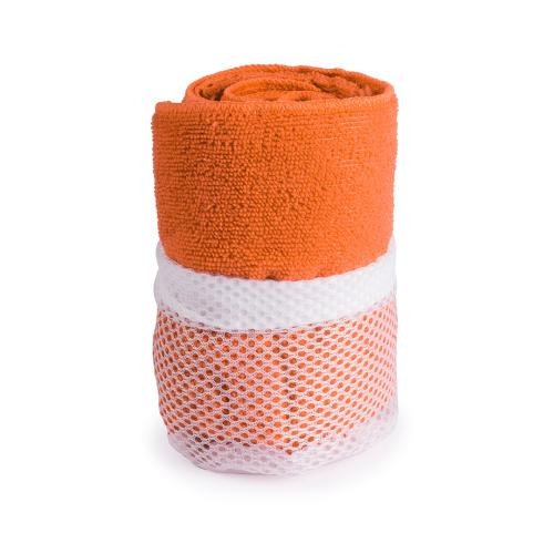 Absorberende handdoek oranje