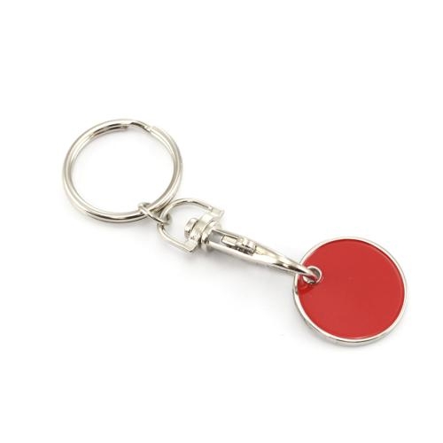 Munt-Sleutelhanger EUROMARKET blauw