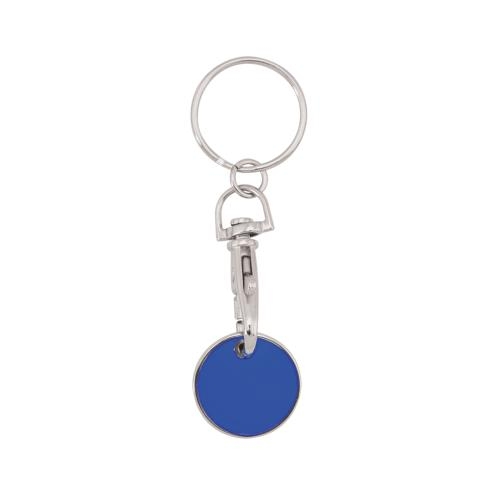 Munt-Sleutelhanger EUROMARKET blauw
