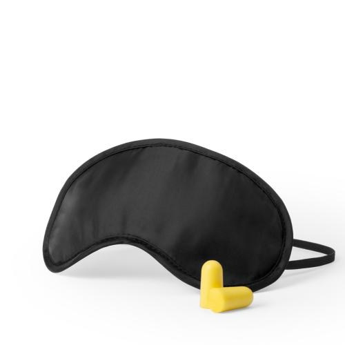 Slaapmasker met oordopjes blauw