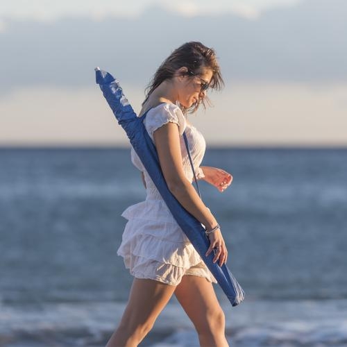 Strandparasol Sandok blauw