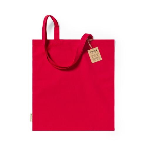 Draagtas gerecycled katoen Klimbou blauw