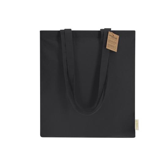 Draagtas gerecycled katoen Klimbou blauw