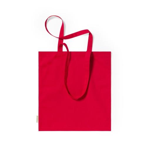Draagtas gerecycled katoen Klimbou blauw