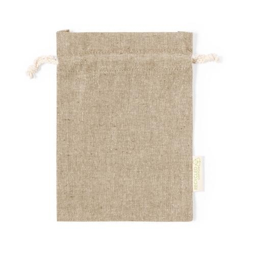 Gerecycled katoenen koordzakje small naturel