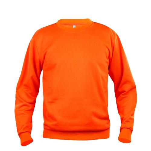 Clique Basic roundneck unisex signaaloranje,l