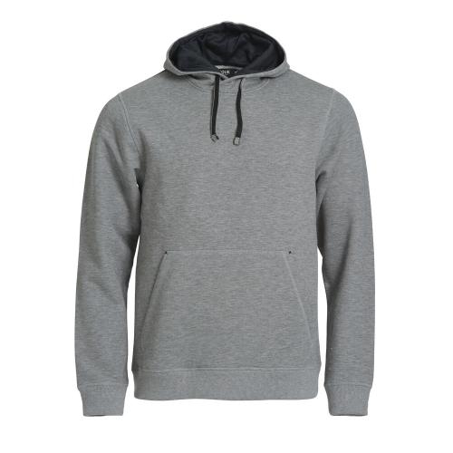 Clique classic hoody grijsmelange,l