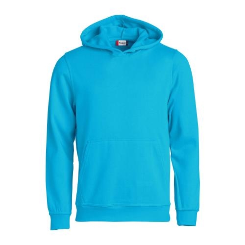 Sweater met capuchon kids turquoise,110-120