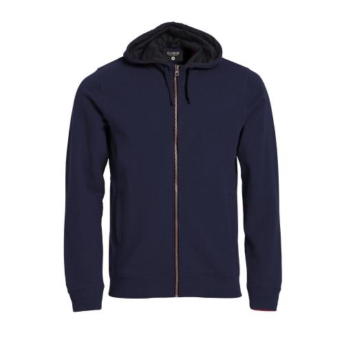 Heren vest met capuchon dark navy,l