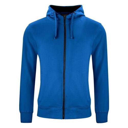 Heren vest met capuchon kobalt,l