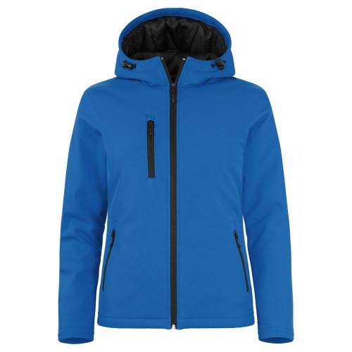 Padded hoody softshell ladies kobalt,l