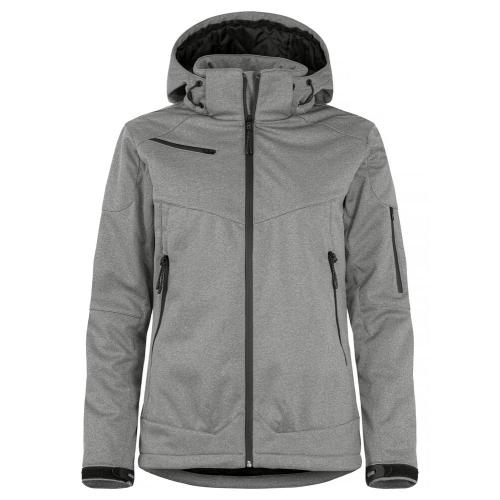 Grayland softshelljas dames antraciet melange,l