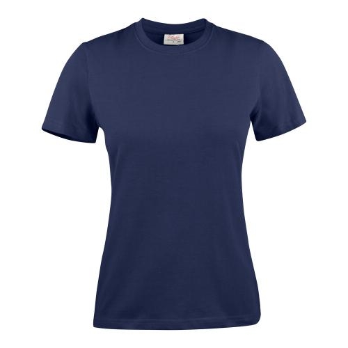 Printer Heavy T-shirt dames navy,m