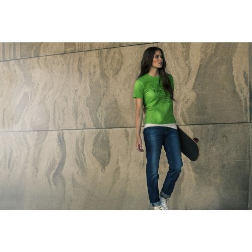 Printer Heavy T-shirt dames hemelsblauw,m