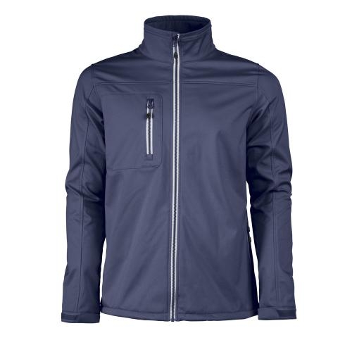 Printer Vert softshell jas navy,l