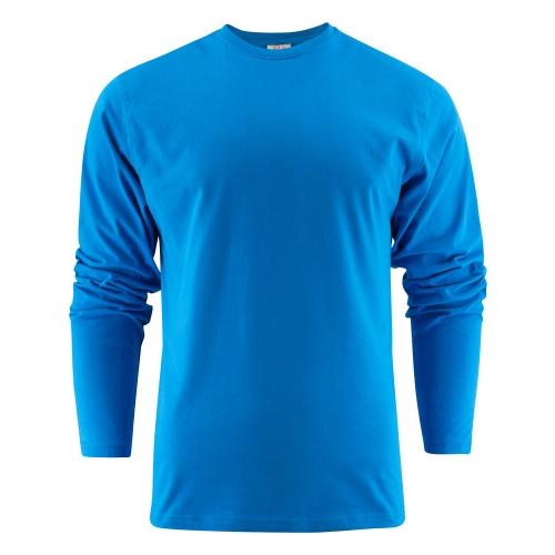 Heavy T-shirt Longsleeve oceaan blauw,l
