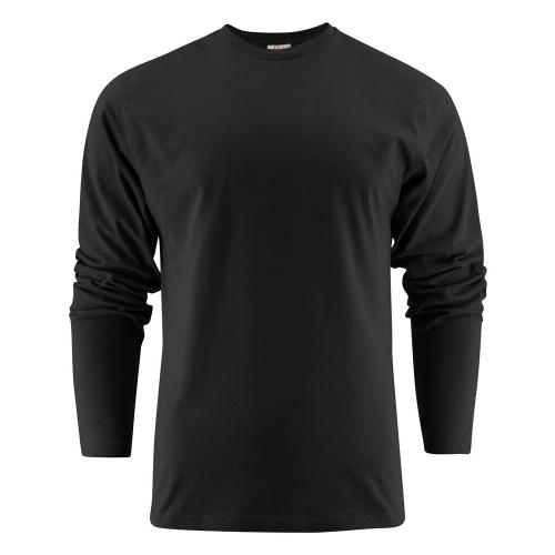 Heavy T-shirt Longsleeve grijs gemeleerd,l