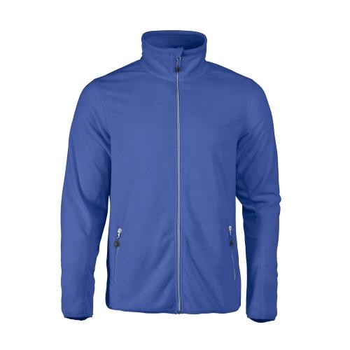 Heren microfleece jas blauw,l