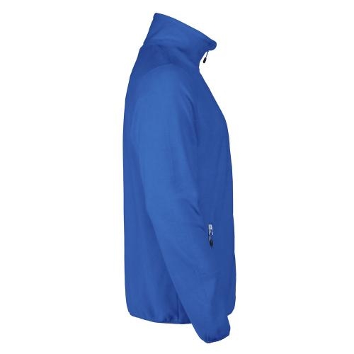 Heren microfleece jas blauw,l