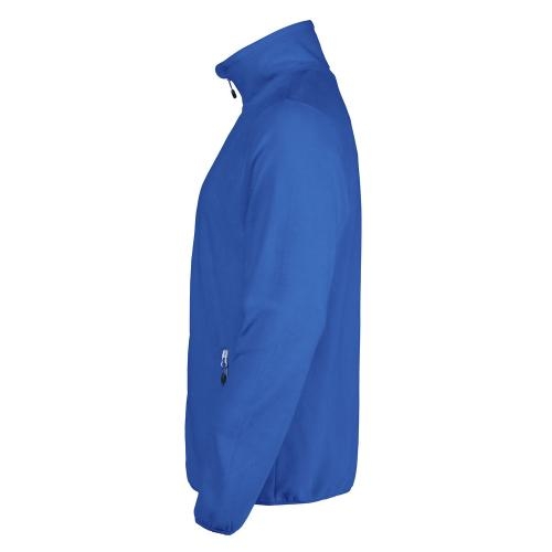 Heren microfleece jas blauw,l