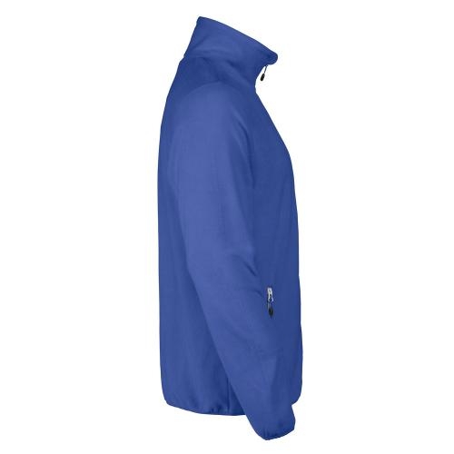 Heren microfleece jas blauw,l
