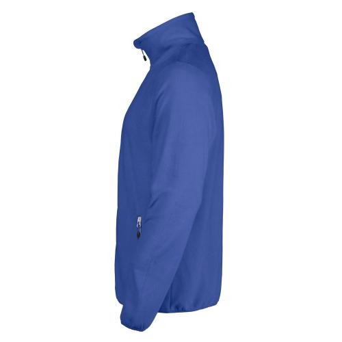 Heren microfleece jas blauw,l