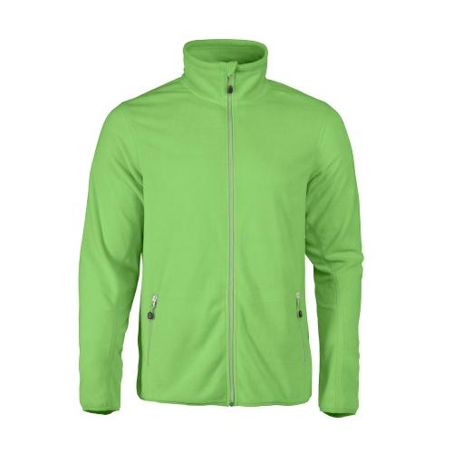 Heren microfleece jas lemon,l