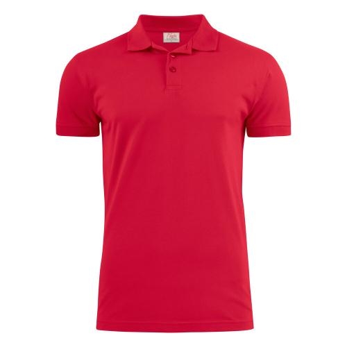 Printer polo Surf Stretch rood,l