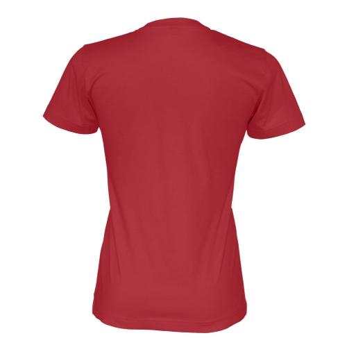 Dames T-shirt ecologisch Fairtrade katoen rood,l