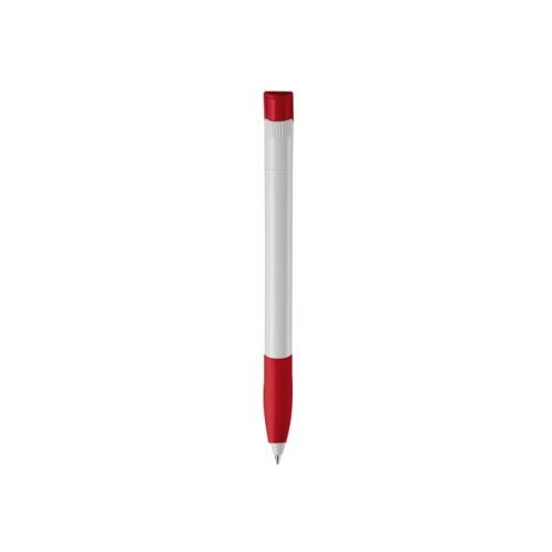 Balpen Apollo Hardcolour wit/rood