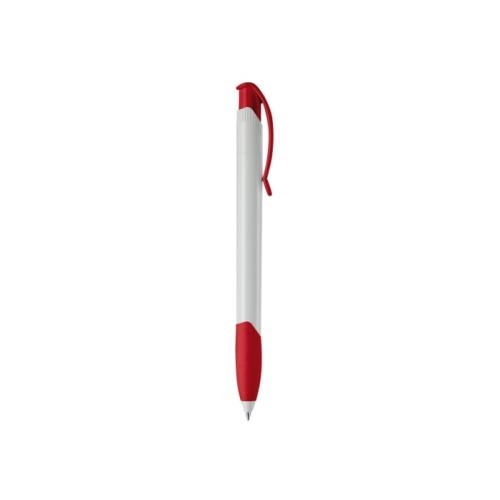 Balpen Apollo Hardcolour wit/rood