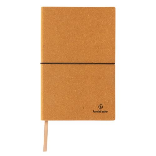 A5 recycled lederen notitieboek bruin