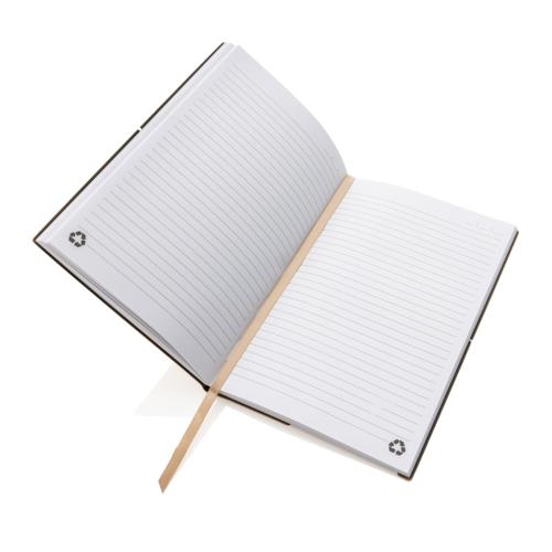 A5 recycled lederen notitieboek bruin