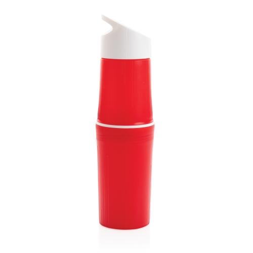 BE O Bottle, Organic Waterfles, gemaakt in Europa rood
