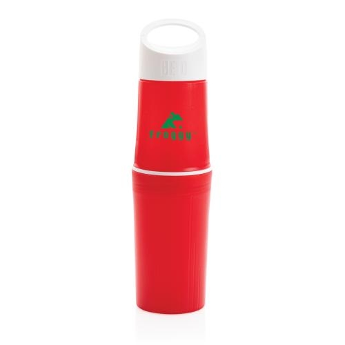 BE O Bottle, Organic Waterfles, gemaakt in Europa rood