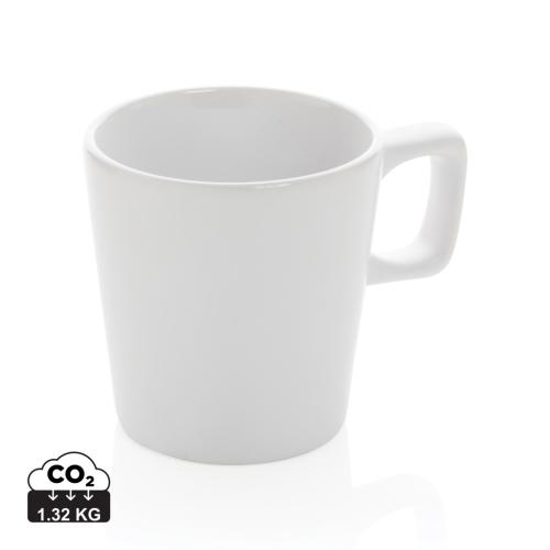 Keramische moderne koffiemok wit