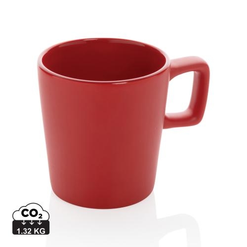 Keramische moderne koffiemok rood