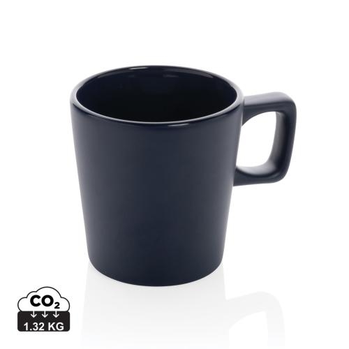 Keramische moderne koffiemok donkerblauw
