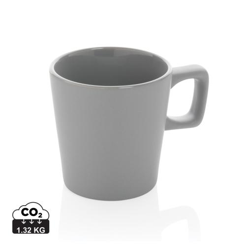 Keramische moderne koffiemok grijs