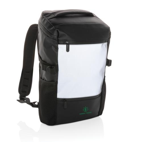 PU high visibility 15.6 inch laptoprugzak zwart
