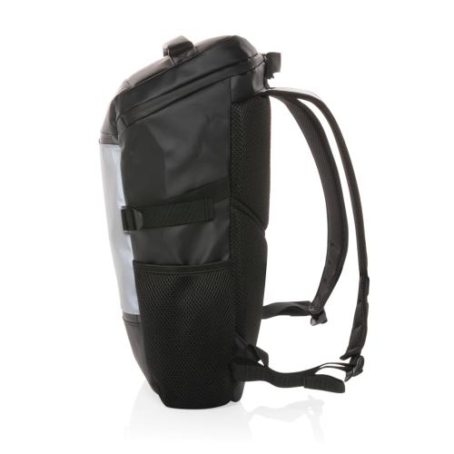 PU high visibility 15.6 inch laptoprugzak zwart