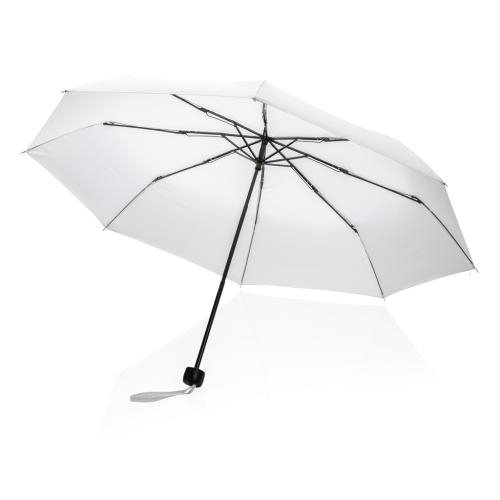 20.5 inch Impact AWARE™ RPET mini paraplu wit