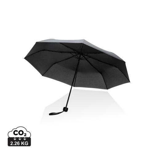 20.5 inch Impact AWARE™ RPET mini paraplu zwart