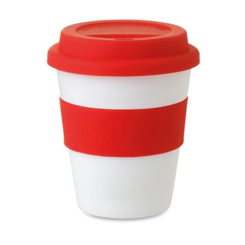 Trendy drinkbeker rood