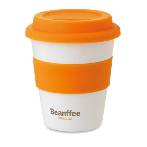 Trendy drinkbeker oranje