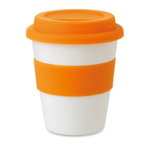 Trendy drinkbeker oranje