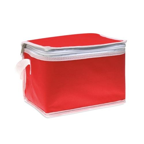 Koeltas voor 6 blikjes Promocool rood